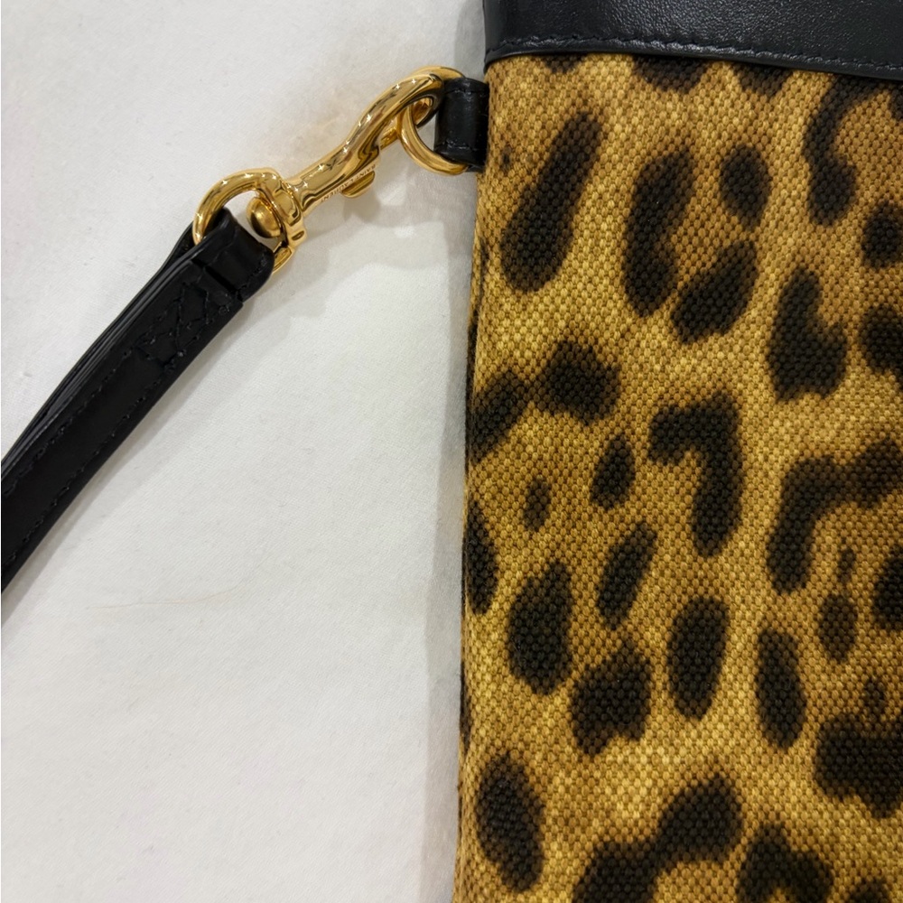Saint Laurent Leopard Print Wristlet - Picture 6 of 7
